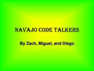 Navajo Code Talkers