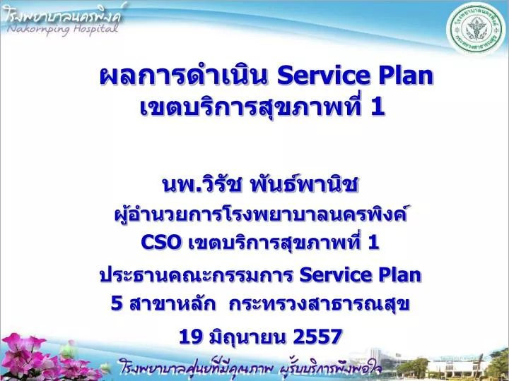 service plan 1