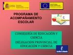 PROGRAMA DE ACOMPAÑAMIENTO ESCOLAR - slide 1