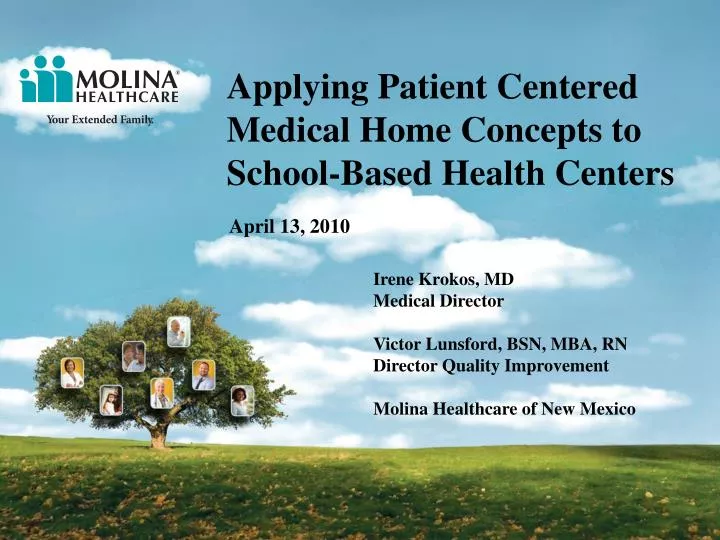 applying patient centered medical home concepts to school based health centers