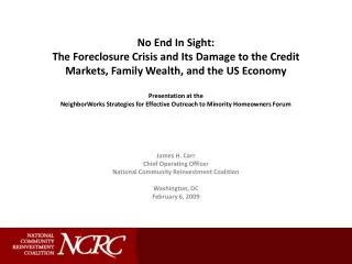 Massive Foreclosures: Epicenter of the Economic Crisis