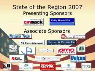 State of the Region 2007 Presenting Sponsors