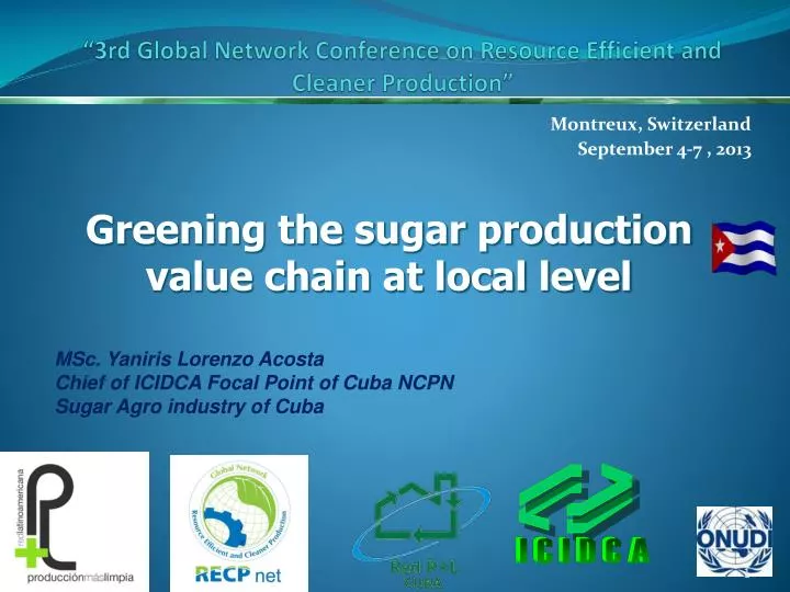 3rd global network conference on resource efficient and cleaner production