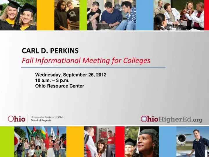 carl d perkins fall informational meeting for colleges