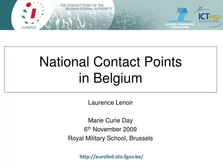 national contact points in belgium