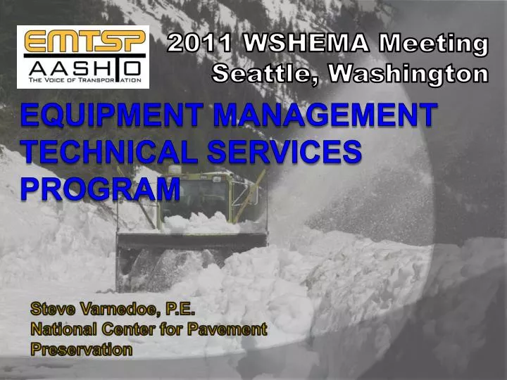 equipment management technical services program