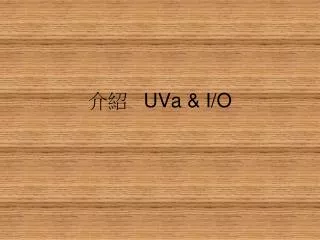 uva i o