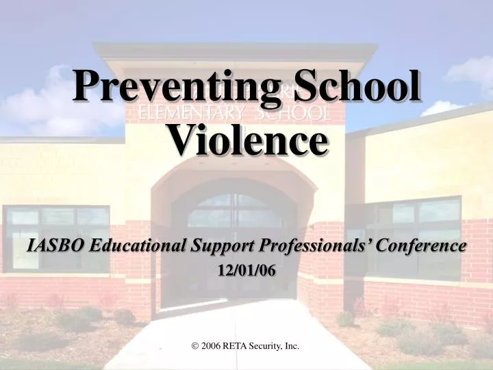 preventing school violence