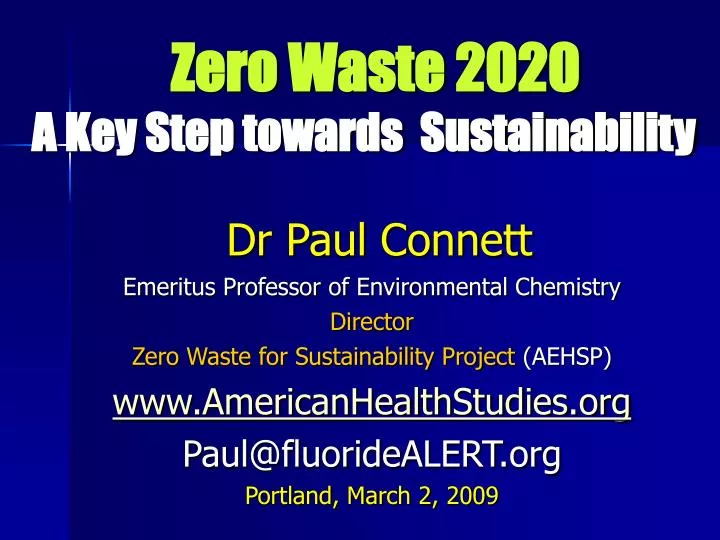 zero waste 2020 a key step towards sustainability