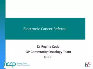 Electronic Cancer Referral