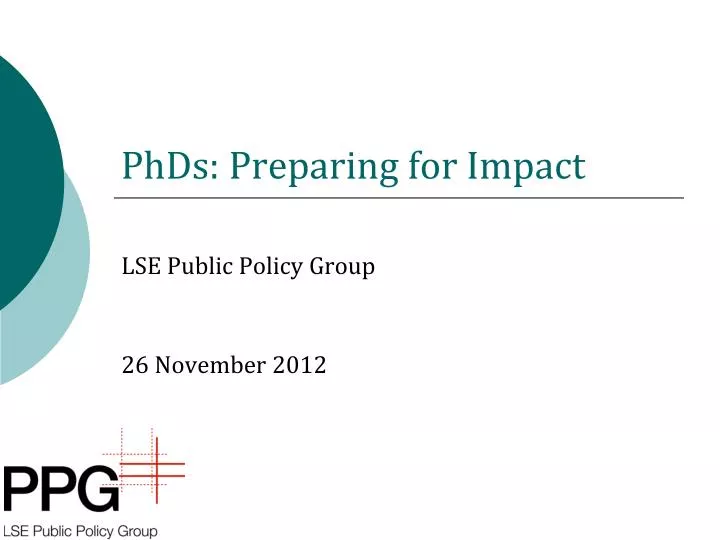 phds preparing for impact