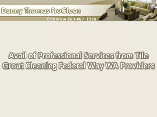 Avail of professional services from tile grout cleaning Fede