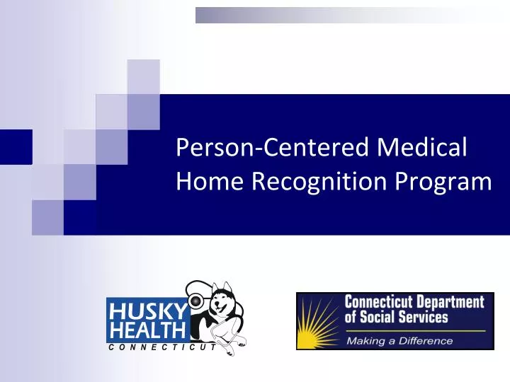 person centered medical home recognition program