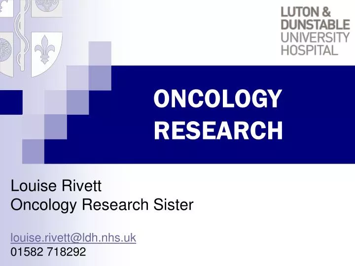 oncology research