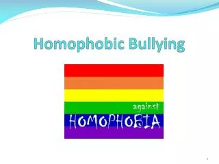 Homophobic Bullying