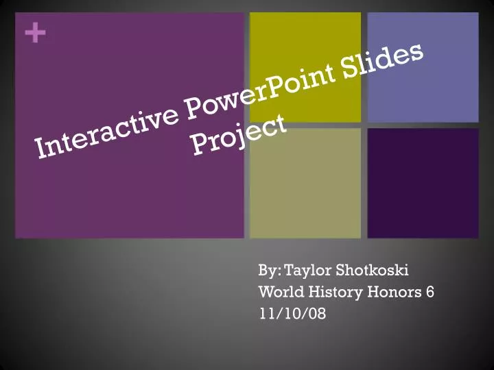 interactive powerpoint slides project