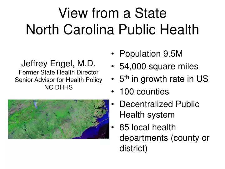 view from a state north carolina public health