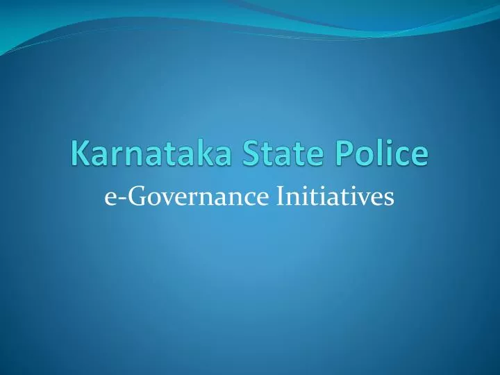 karnataka state police