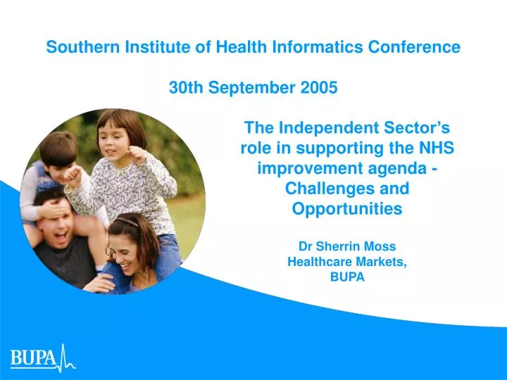 southern institute of health informatics conference 30th september 2005