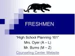 High School Planning 101: A Guide for Freshmen to Ensure Academic Success - slide 1