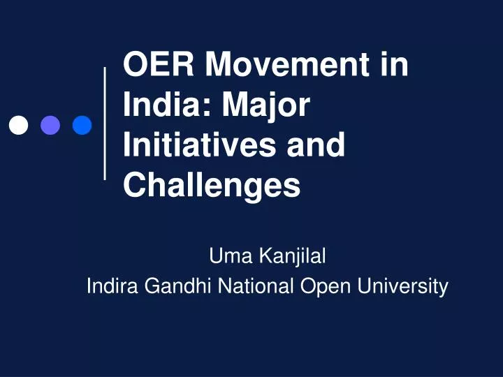 oer movement in india major initiatives and challenges