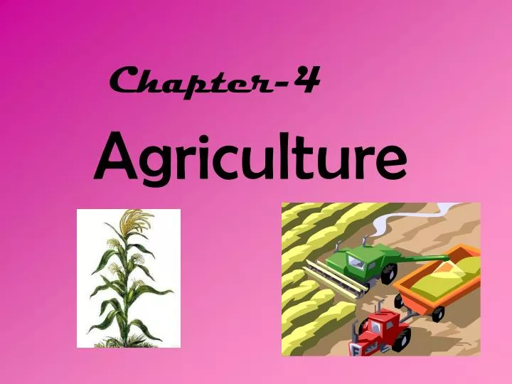 agriculture