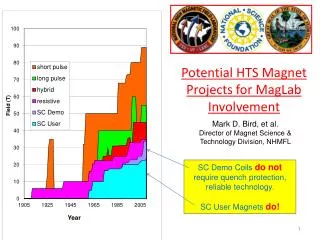 Potential HTS Magnet Projects for MagLab Involvement