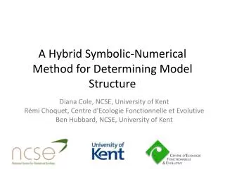 A Hybrid Symbolic-Numerical Method for Determining Model Structure