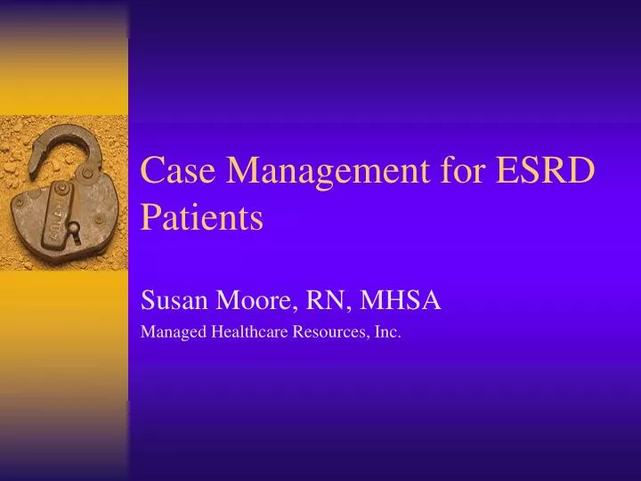 case management for esrd patients