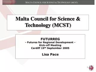 Malta Council for Science &amp; Technology (MCST)