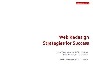 Web Redesign Strategies for Success
