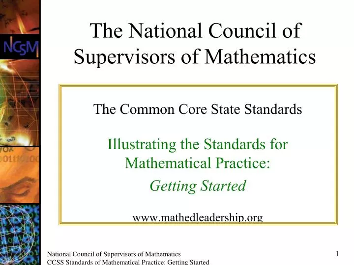 the national council of supervisors of mathematics