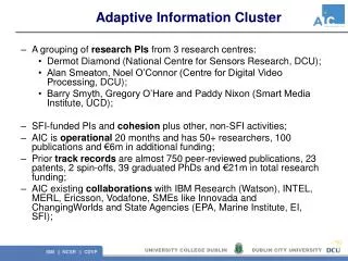 Adaptive Information Cluster