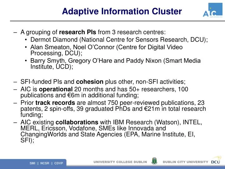 adaptive information cluster
