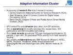 Advancing Research in Adaptive Information Processing and Wireless Sensor Networks - slide 1
