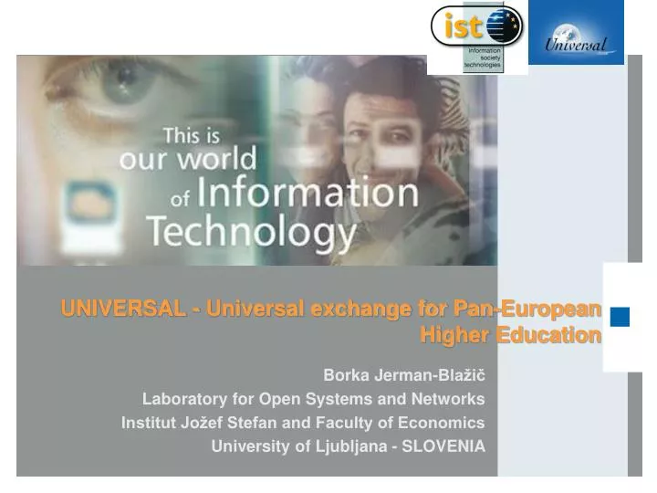 universal universal exchange for pan european higher education