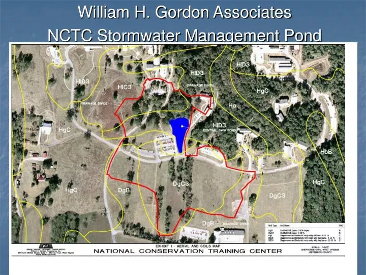 william h gordon associates nctc stormwater management pond