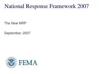 National Response Framework 2007