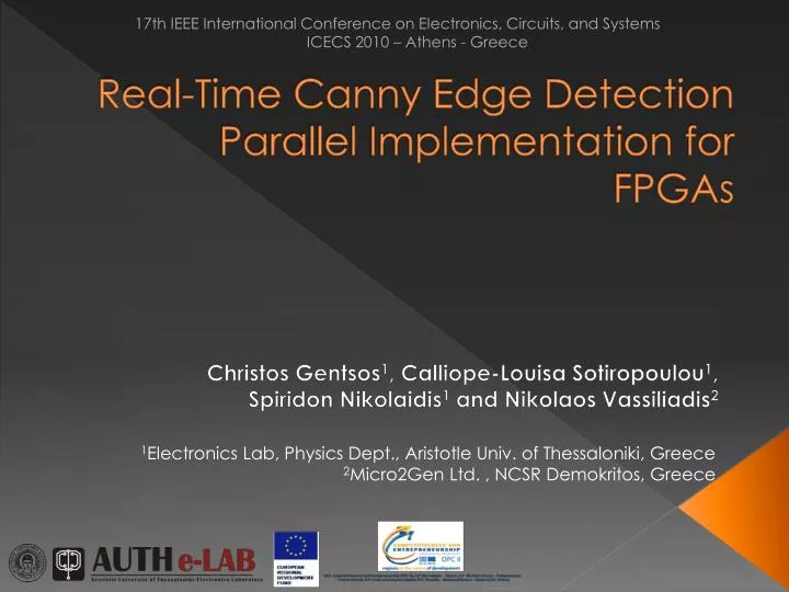 real time canny edge detection parallel implementation for fpgas