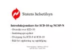 Statens helsetilsyn - slide 1