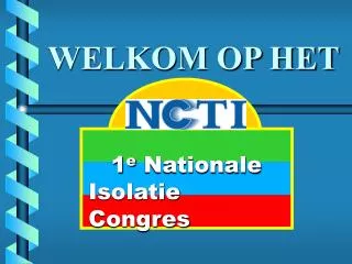 welkom op het