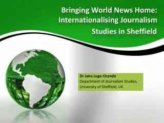 Bringing World News Home: Internationalising Journalism Studies in Sheffield
