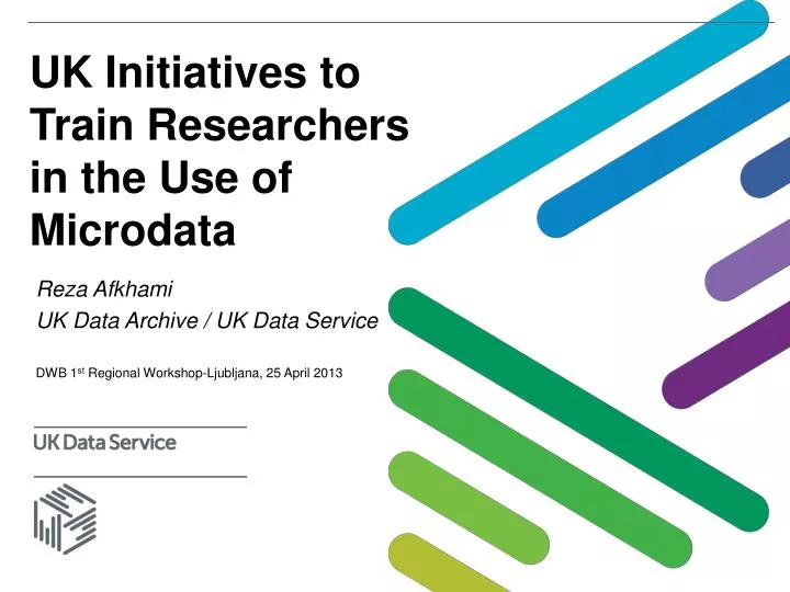 uk initiatives to train researchers in the use of microdata