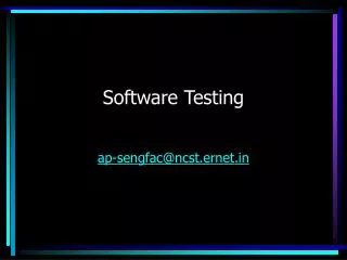 Software Testing