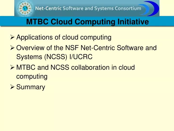 mtbc cloud computing initiative