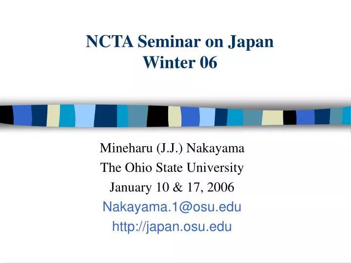 ncta seminar on japan winter 06