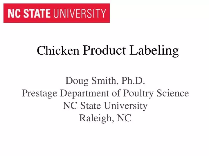 chicken product labeling
