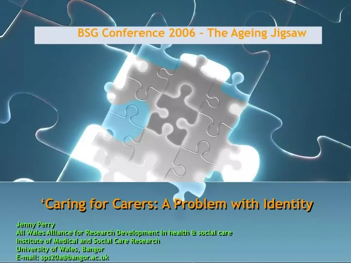 caring for carers a problem with identity