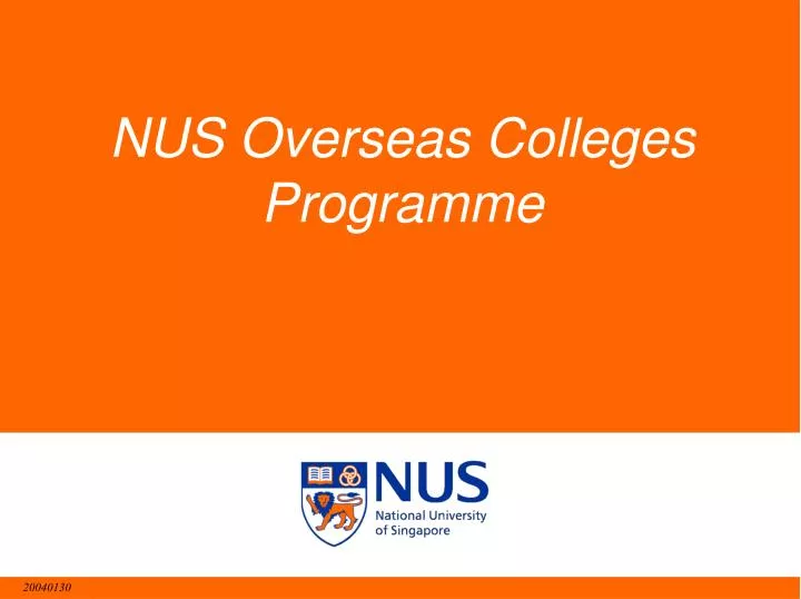 nus overseas colleges programme