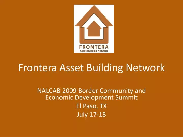 frontera asset building network